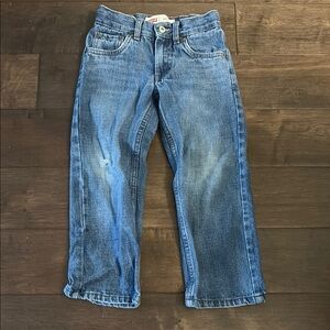 Levi's boys 505 straight Relaxed Fit Blue Jeans, size 5